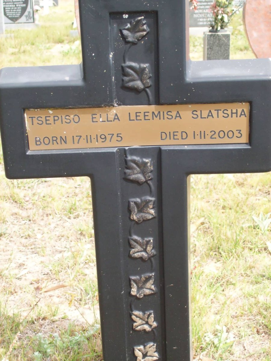 SLATSHA Tsepiso Ella Leemisa 1975-2003