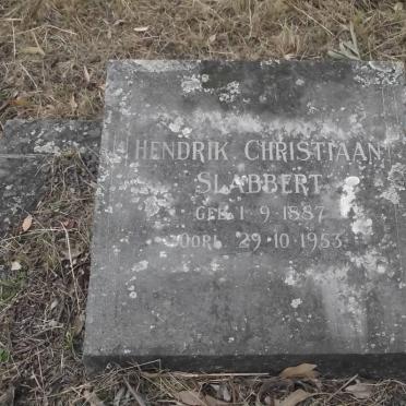 SLABBERT Hendrik Christiaan 1887-1953