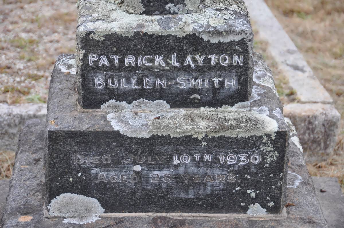 SMITH Patrick Layton, Bullen -1930