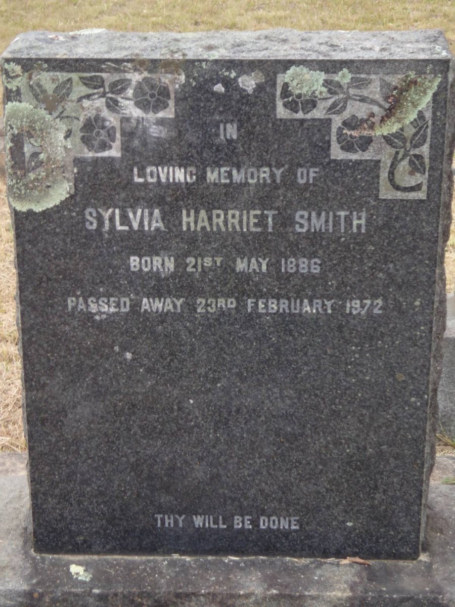 SMITH Sylvia Harriet 1886-1972