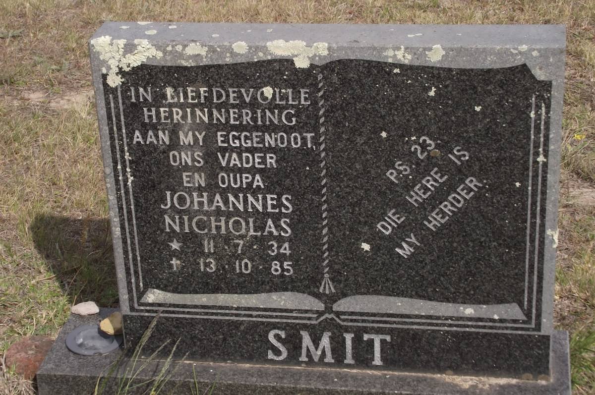 SMIT Johannes Nicholas 1934-1985