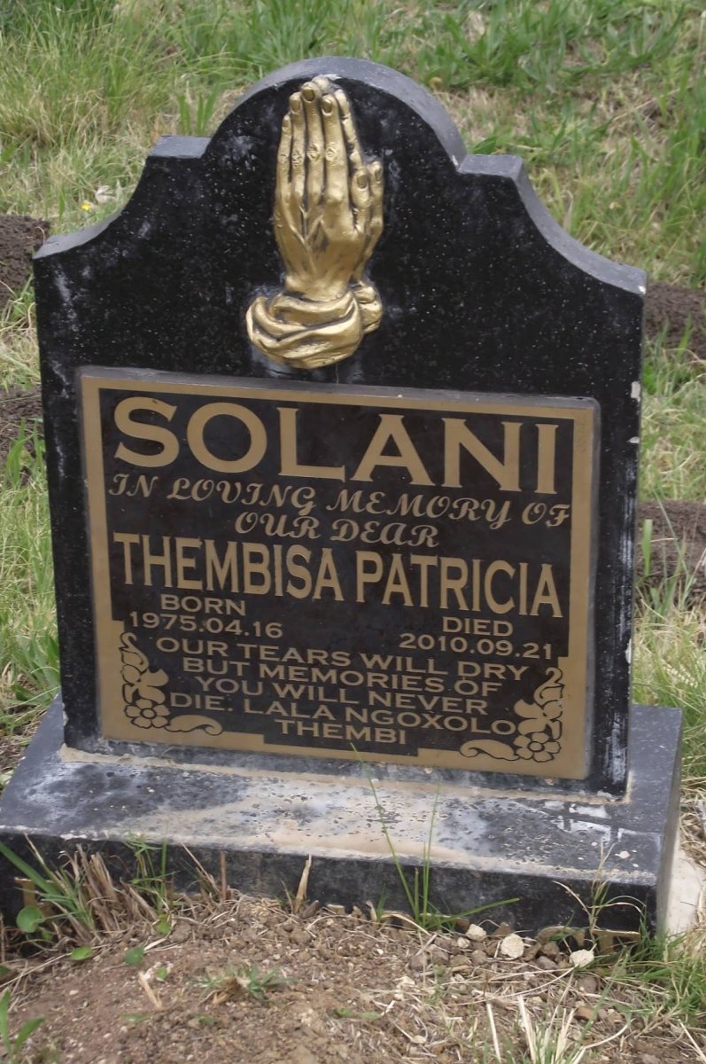 SOLANI Thembisa Patricia 1975-2010