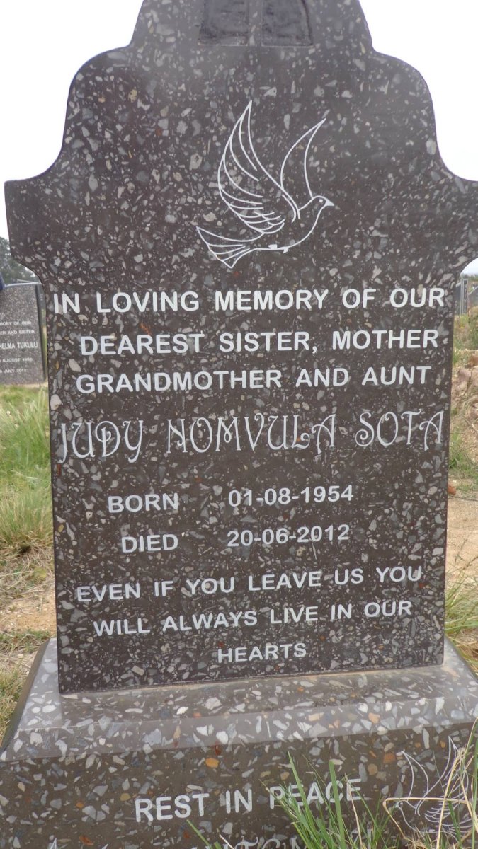 SOTA Judy Nomvula 1954-2012
