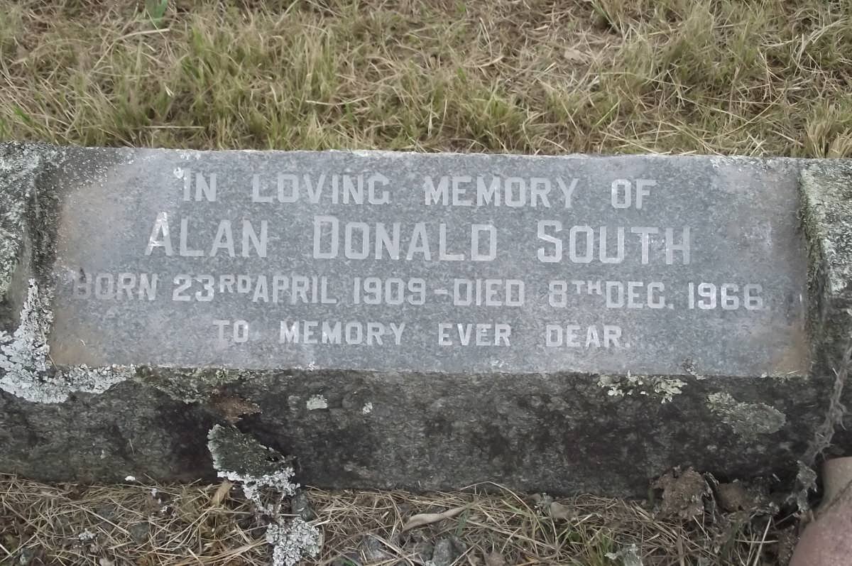 SOUTH Alan Donald 1909-1966