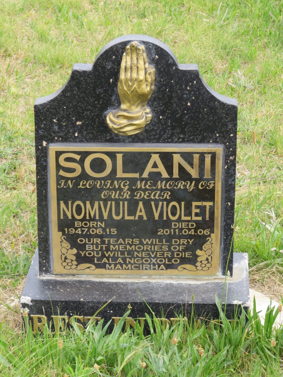 SOLANI Nomvula Violet 1947-2011