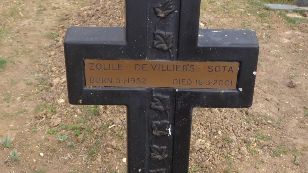 SOTA  Solile De Villiers 1952-2001