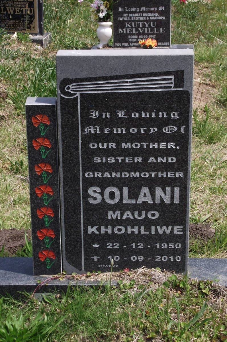 SOLANI Mauo Khohliwe 1950-2010