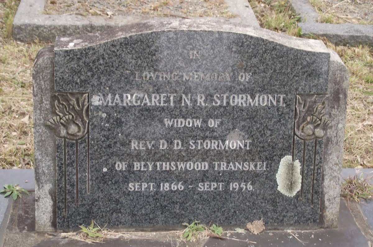 STORMONT Margaret N.R. 1866-1956