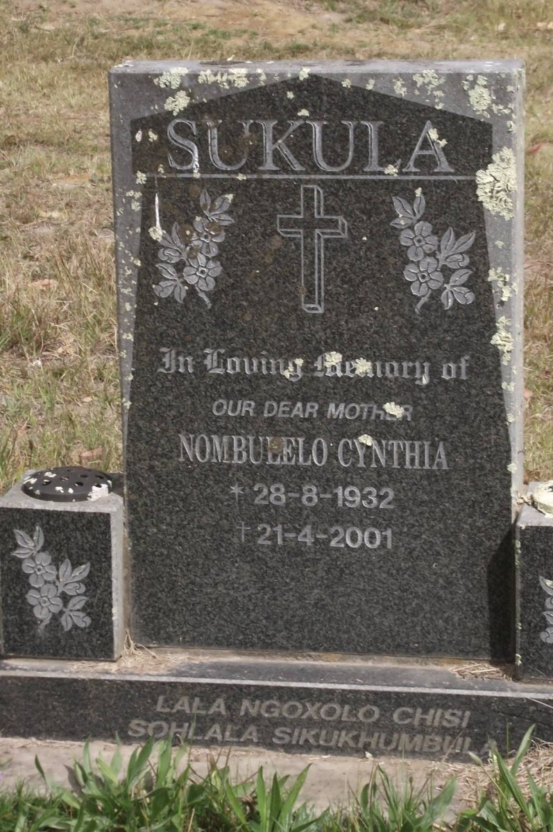 SUKULA Nombulelo Cynthia 1932-2001
