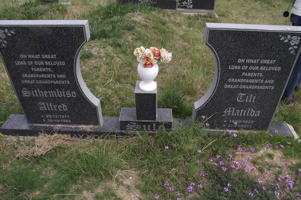 SULA Sithembiso Alfred 1917-1982 &amp; Tili Matilda 1923-2011