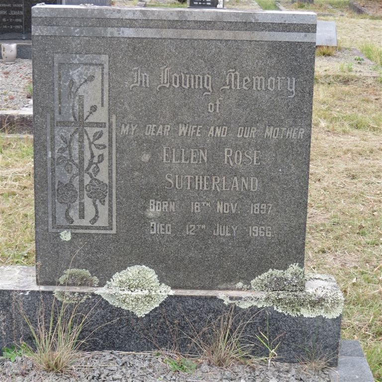SUTHERLAND Ellen Rose 1897-1966