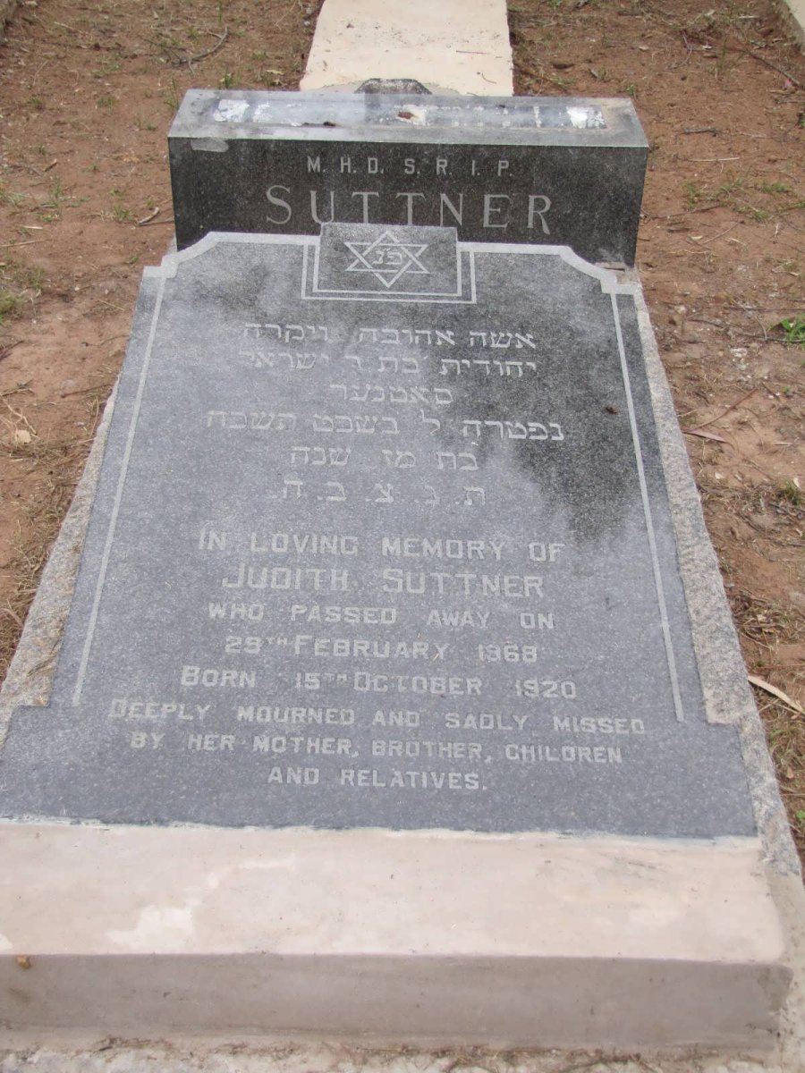 SUTTNER Judith 1920-1968