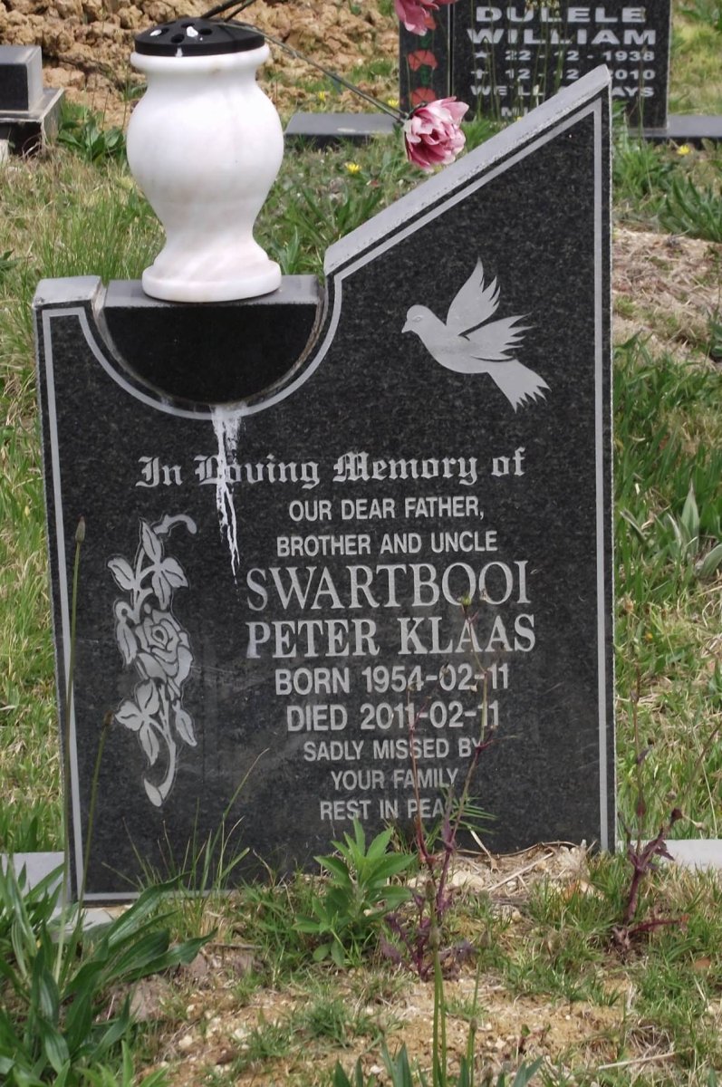 SWARTBOOI Peter Klaas 1954-2011