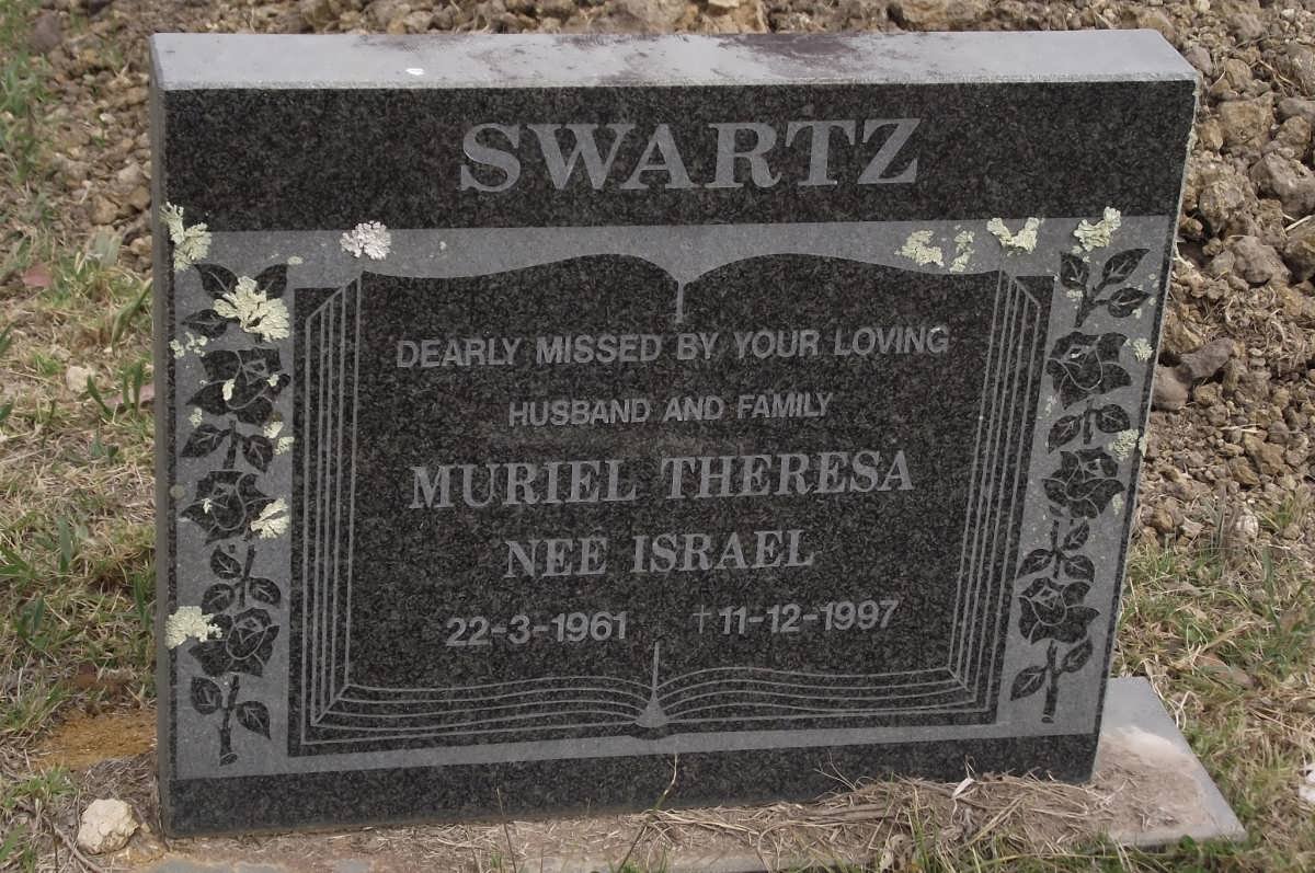 SWARTZ Muriel Theresa nee ISRAEL 1961-1997
