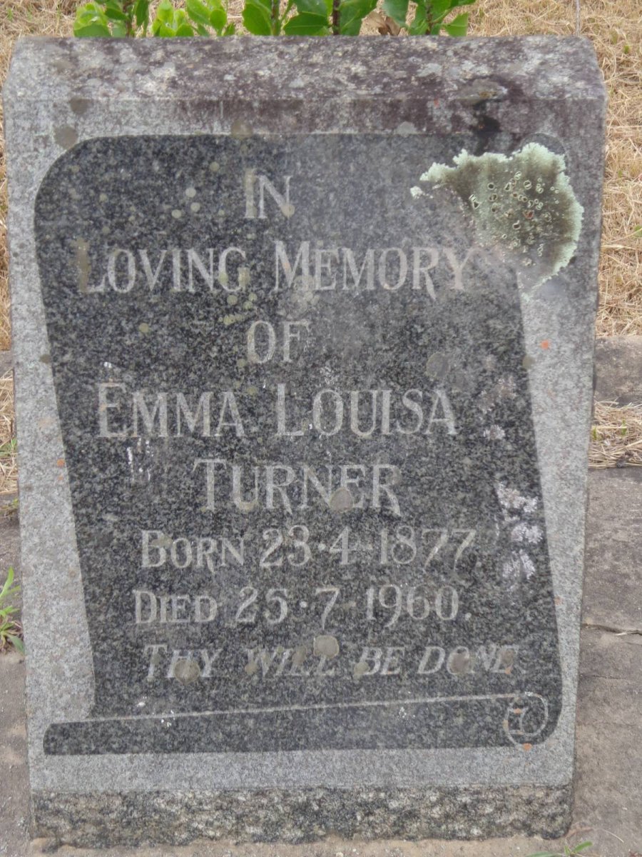 TURNER Emma Louisa 1877-1960