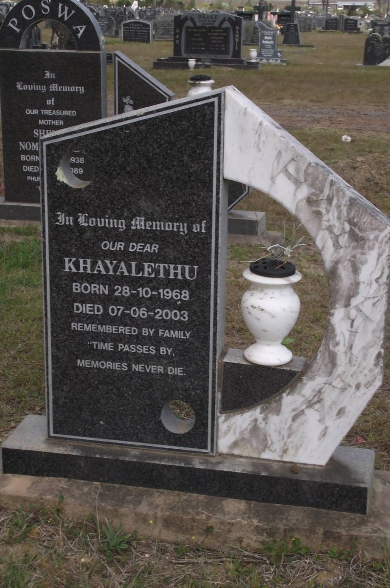 TSHIKILA Khayalethu 1968-2003