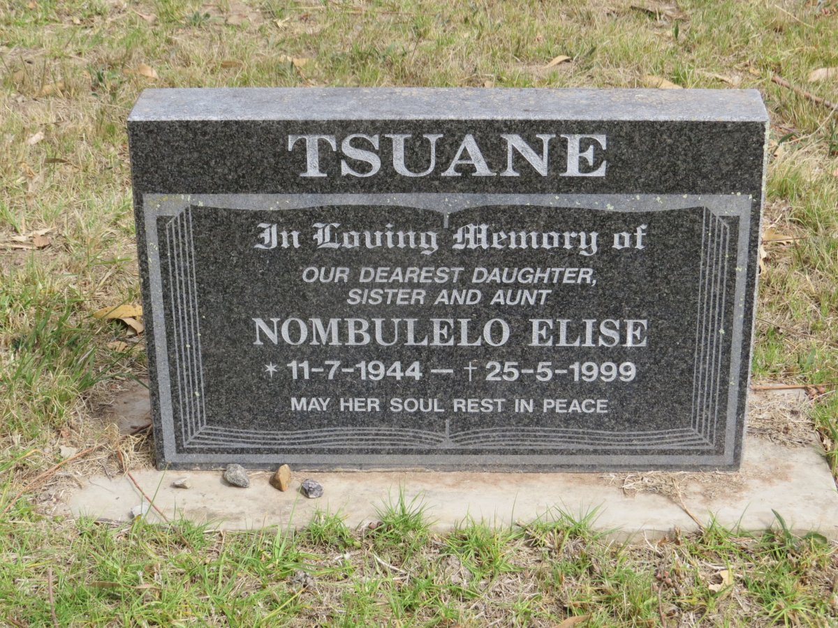 TSUANE Nombulelo Elise 1944-1999