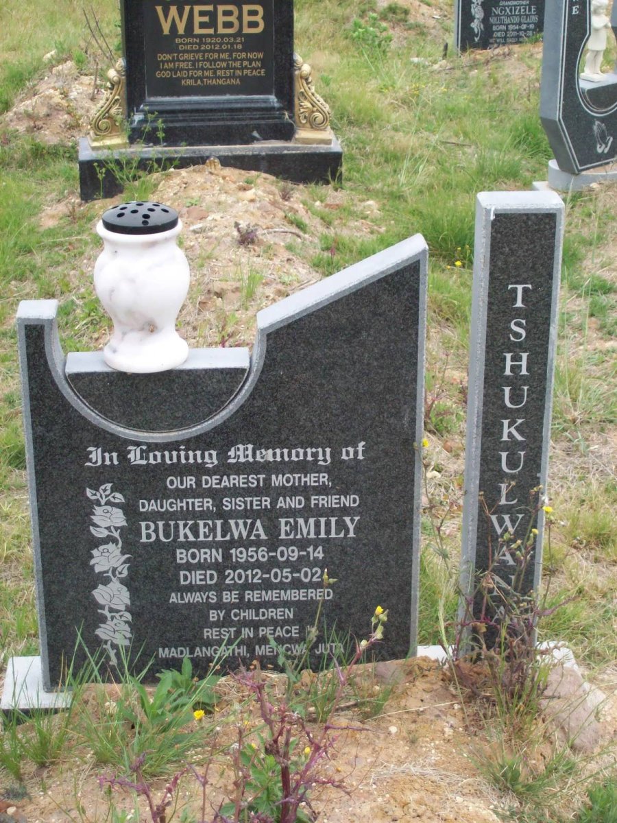 TSHUKULWANA Bukelwa Emily 1956-2012