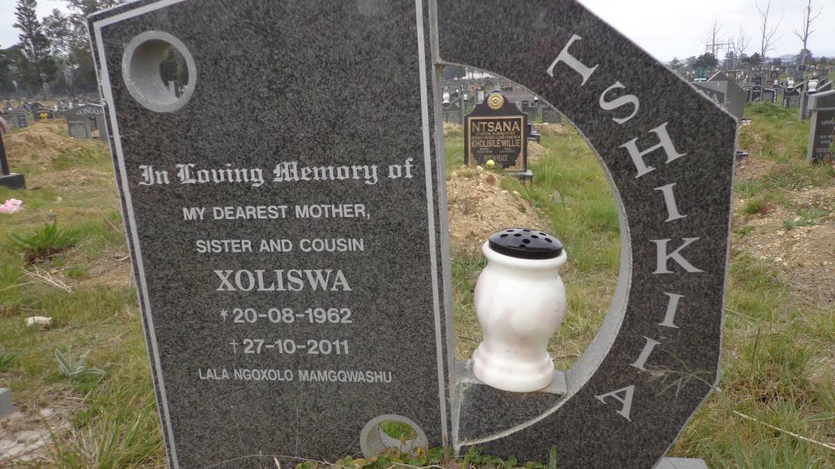 TSHIKILA Xoliswa 1962-2011