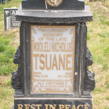 TSUANE Mxoleli Nicholus 1962-2011
