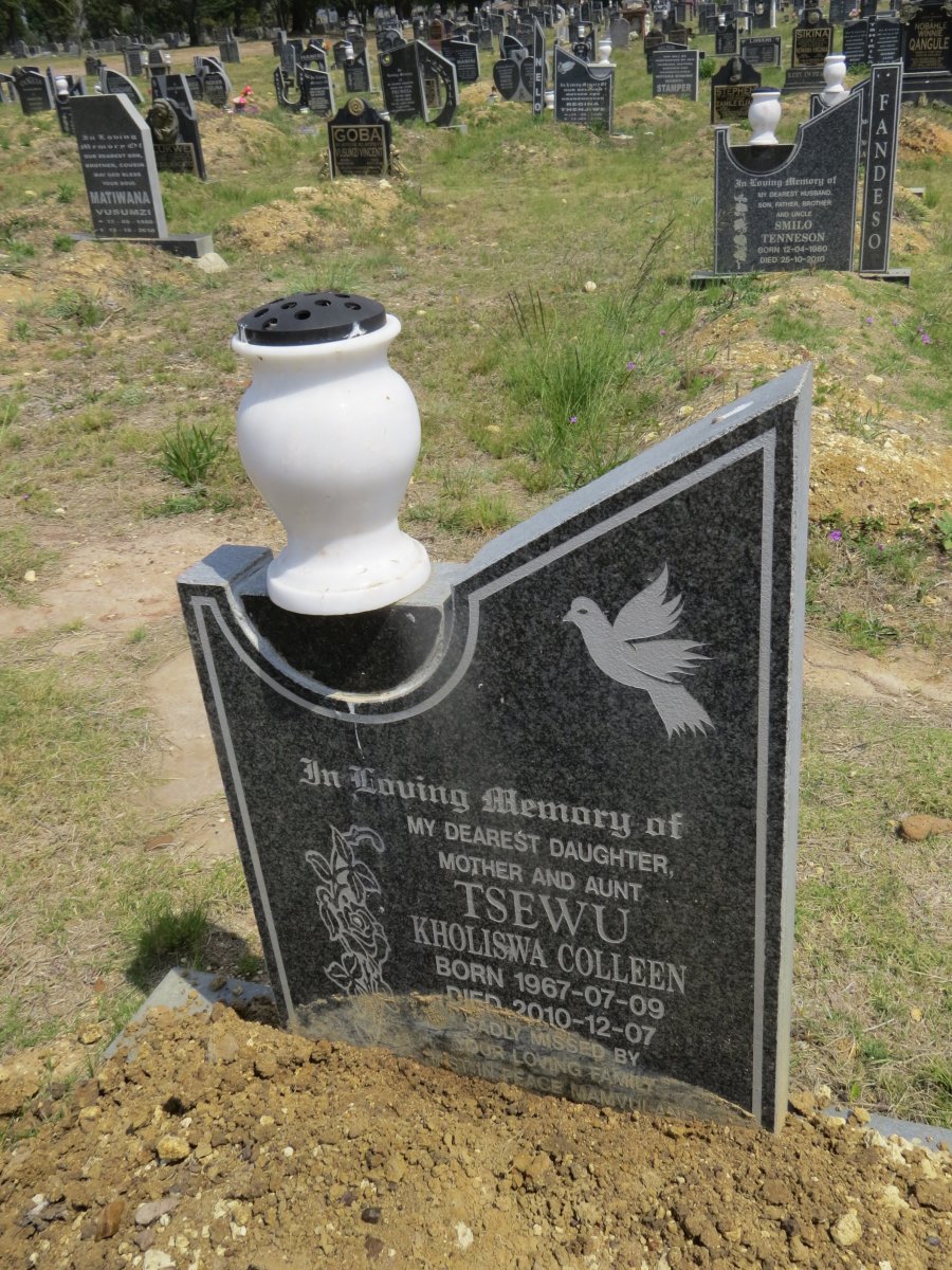 TSEWU Kholiswa Colleen 1967-2010