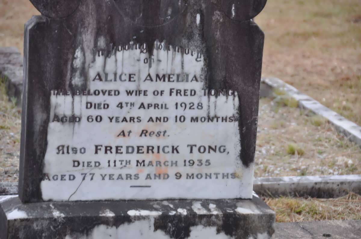 TONG Frederick -1935 &amp; Alice Amelia -1928