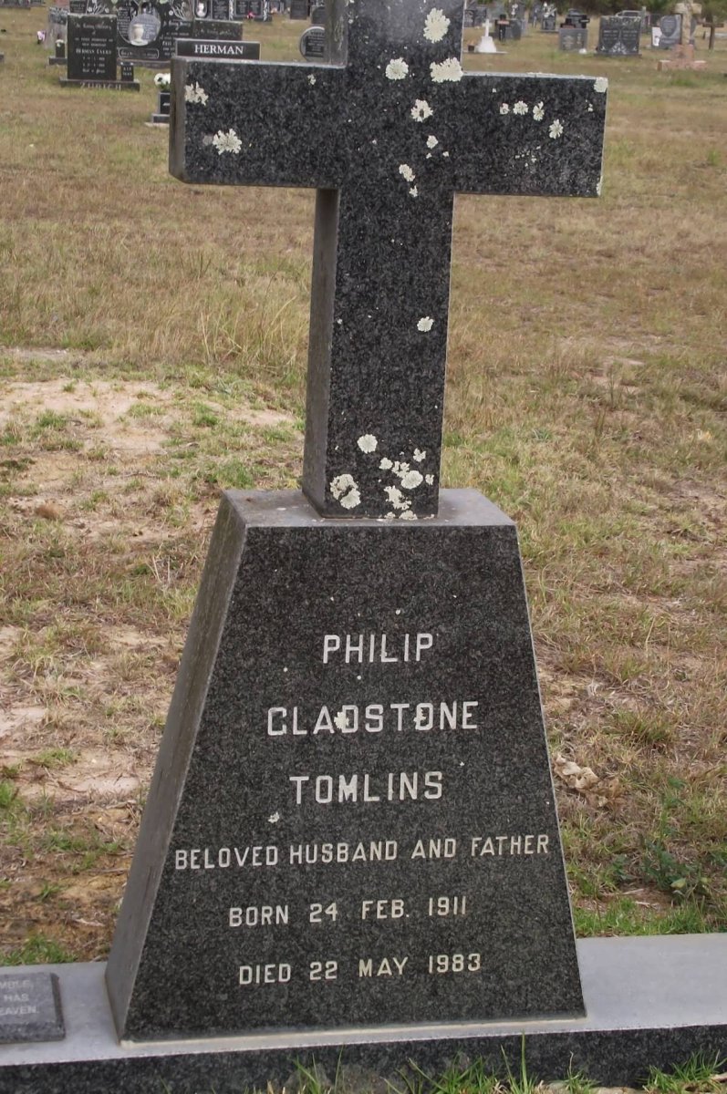 TOMLINS Philip Gladstone 1911-1983