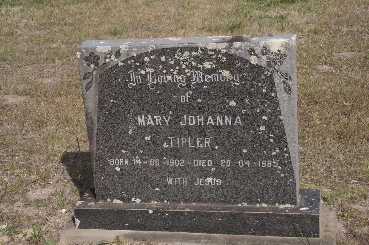 TIPLER Mary Johanna 1902-1985