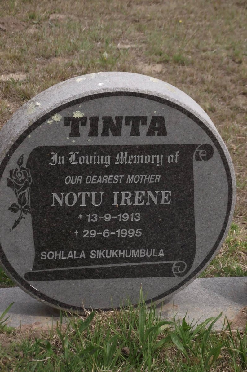 TINTA Notu Irene 1913-1995