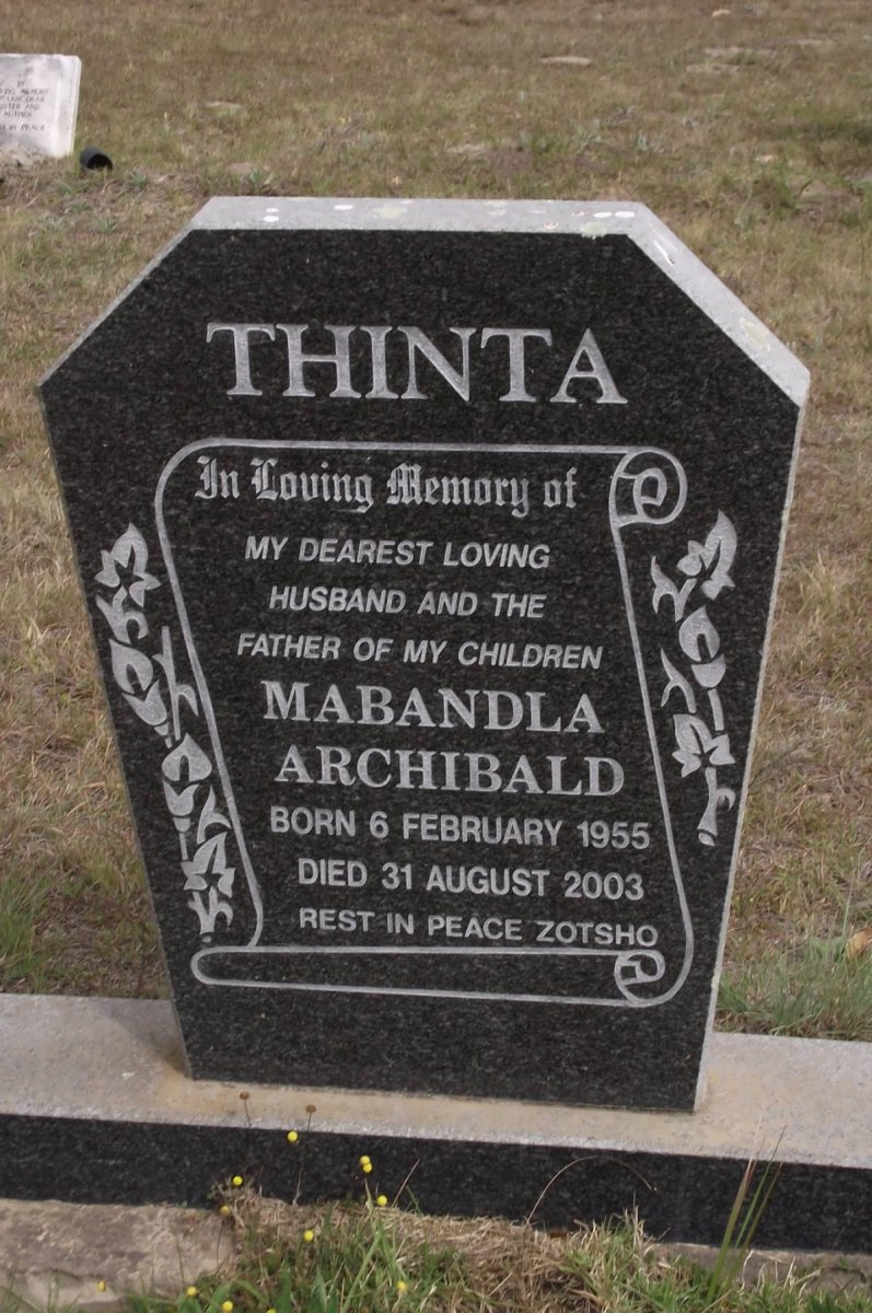 THINTA Mabandla Archibald 1955-2003