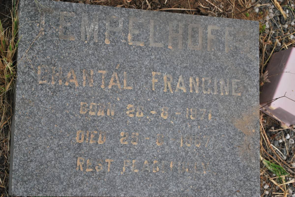 TEMPELHOFF Chantal Francine 1871-1987