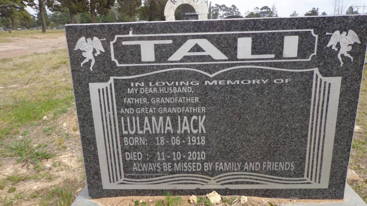 TALI Lulama Jack 1918-2010