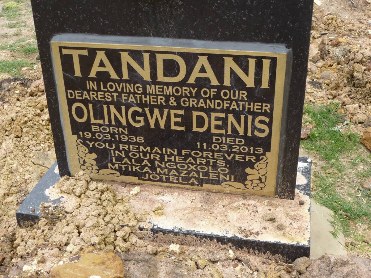 TANDANI Olingwe Denis 1938-2013