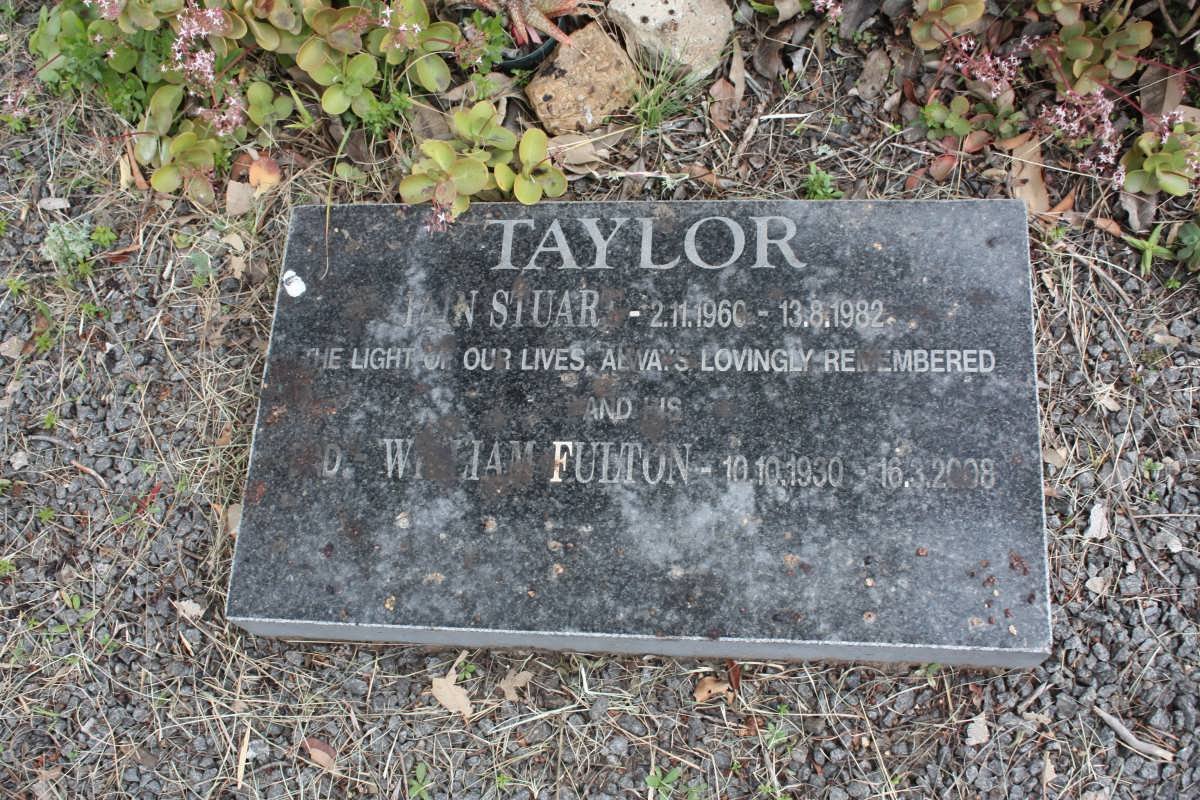 TAYLOR D. William Fulton 1930-2008 :: TAYLOR ?ain Stuar 1960-1982