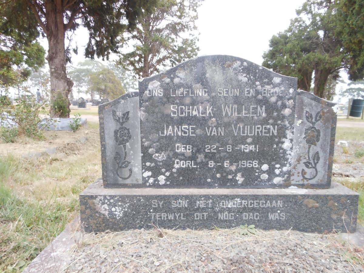 VUUREN Schalk Willem, Janse van 1941-1968