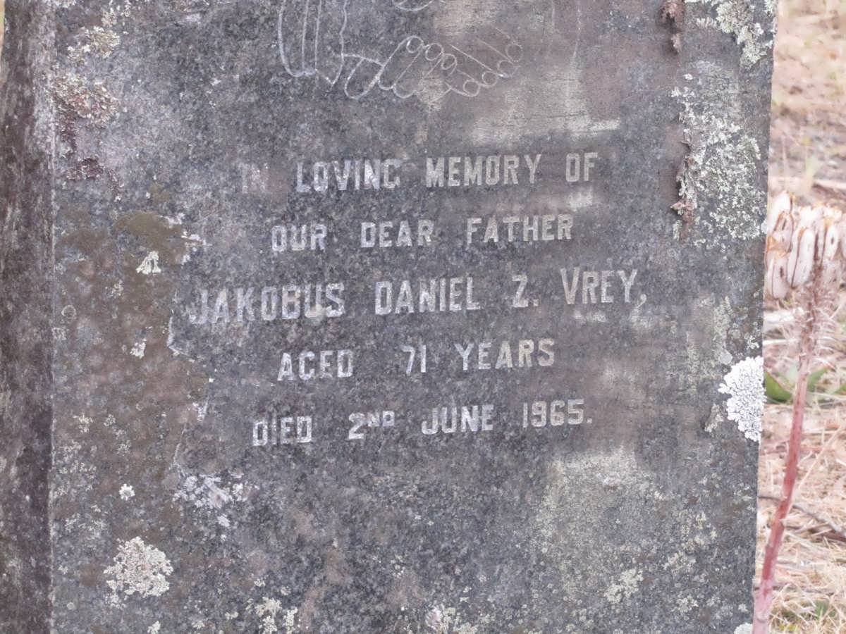 VREY Jakobus Daniel Z. -1965