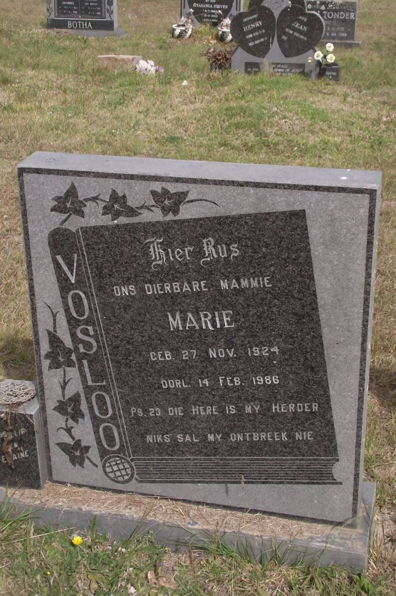VOSLOO Marie 1924-1986