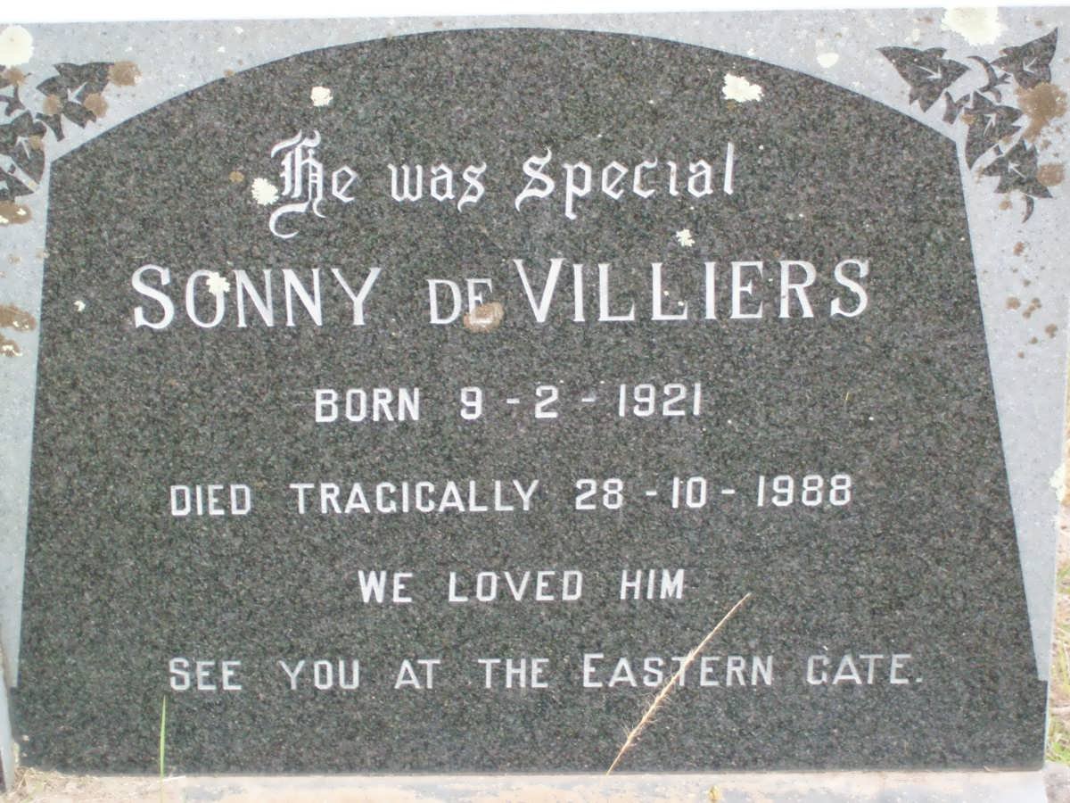 VILLIERS Sonny, de 1921-1988