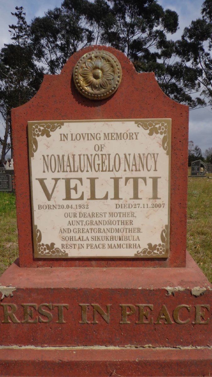 VELITI Nomalungelo Nancy 1932-2007
