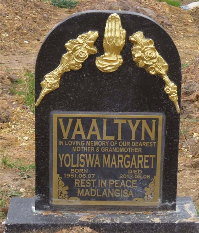 VAALTYN Yoliswa Margaret 1951-2013