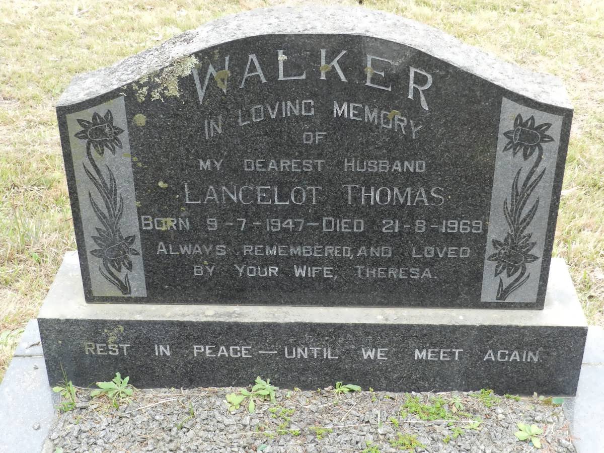 WALKER Lancelot Thomas 1947-1969 