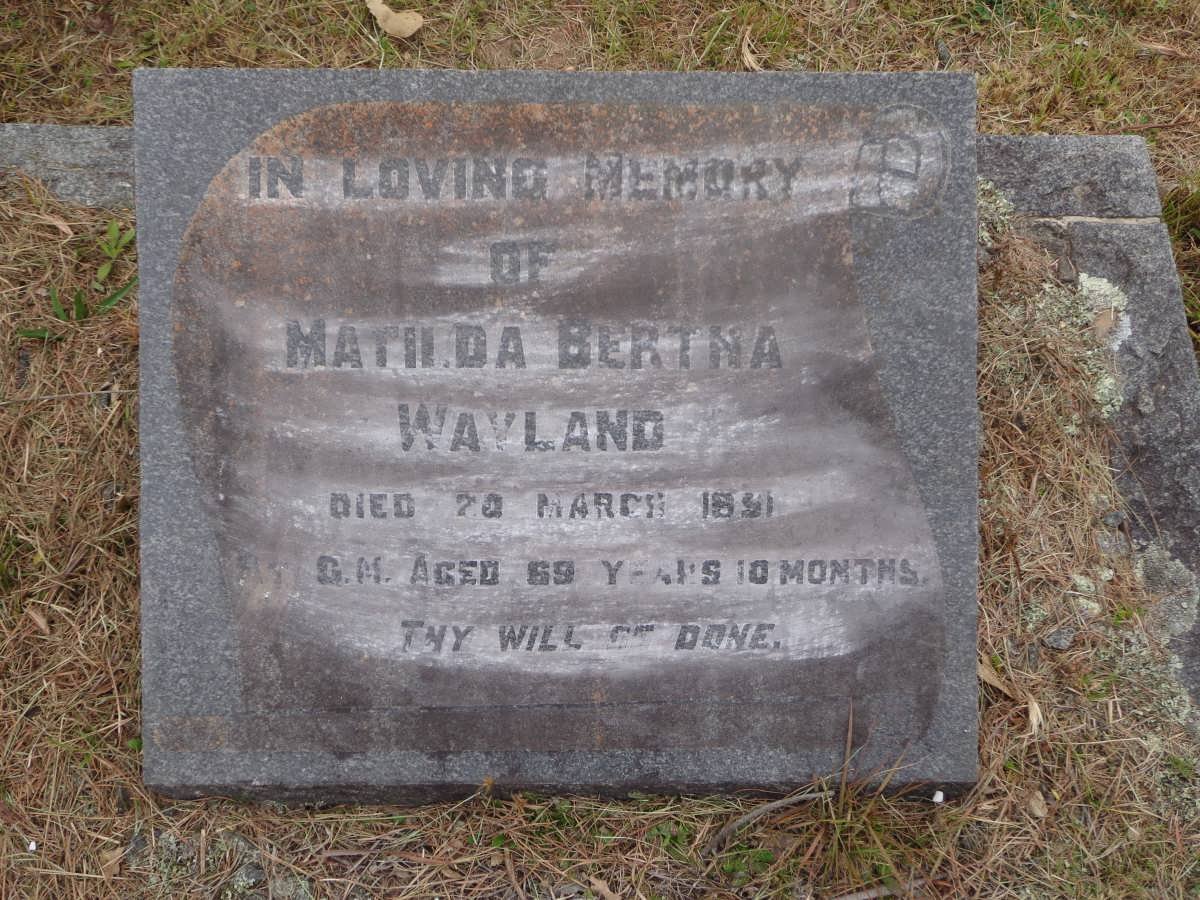 WAYLAND Matilda Bertha -1951