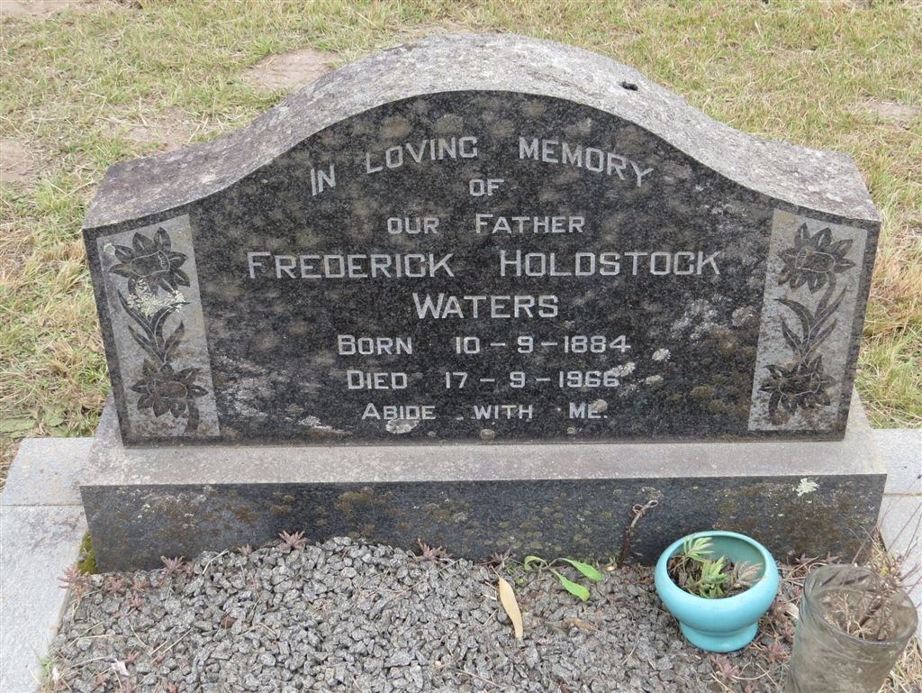WATERS Frederick Holdstock 1884-1966