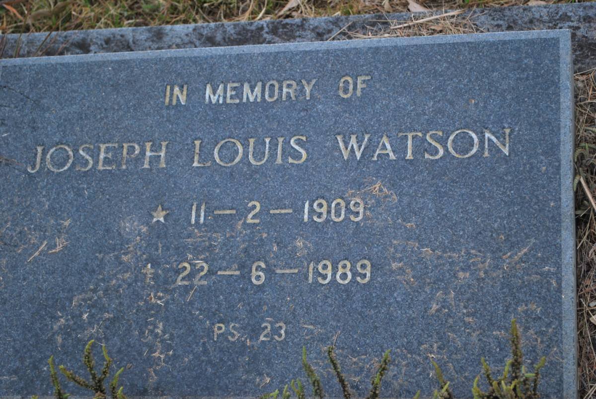 WATSON Joseph Louis 1909-1989