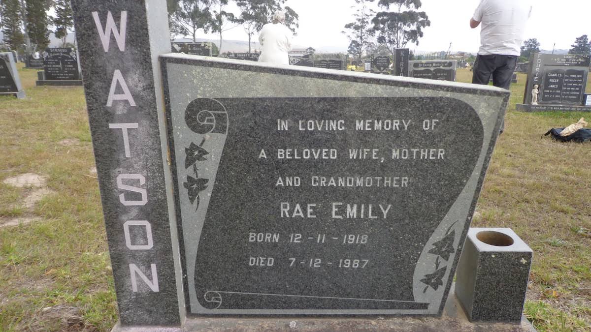 WATSON Rae Emily 1918-1987