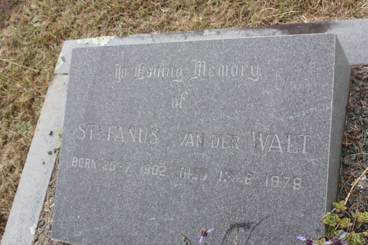 WALT Stefanus, van der 1902-1978