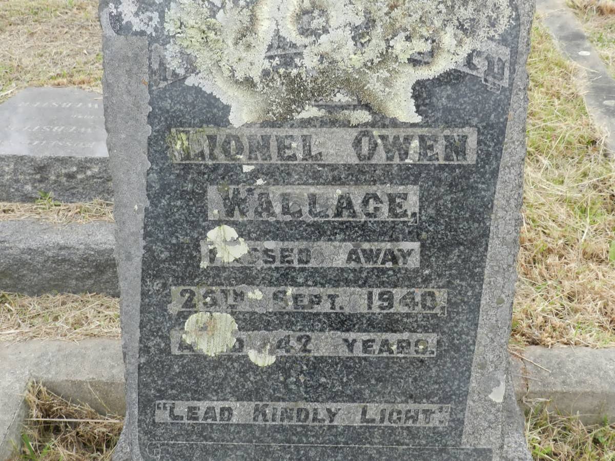 WALLACE Lionel Owen -1940 
