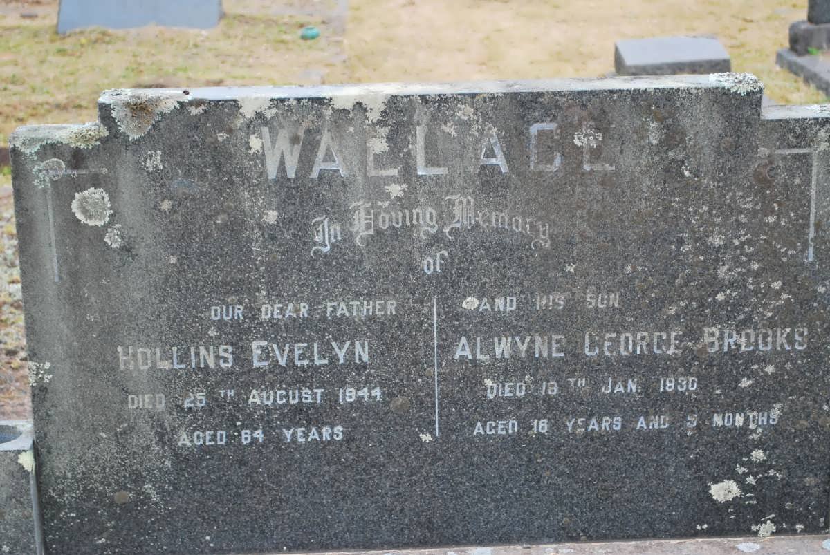 WALLACE Hollins Evelyn -1944 :: WALLACE Alwyne George Brooks -1930