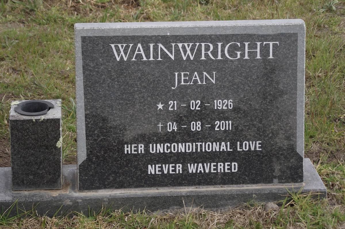 WAINWRIGHT Jean 1926-2011