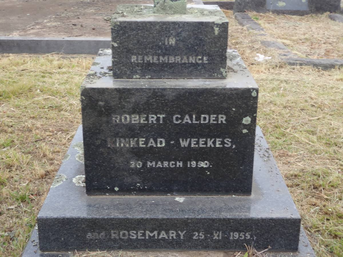 WEEKES Robert Calder, Kinkead -1950 &amp; Rosemary -1955